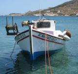 Agios Nicholaos sur une barque de pÃªche Ã  Pollonia