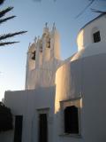 coucher de soleil sur l'Ã©glise de Chora