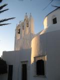 coucher de soleil sur l'Ã©glise de Chora