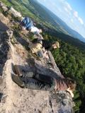 Mon homme, Christophe et Quentin sur les remparts du chateau