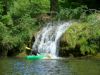 Une cascade à mi-parcours, pour se rafraîchir les jambes !