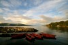 Soirée ensoleillée à l'embouchure du Sognefjord