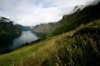 Beau panorama sur le Naeroyfjord