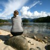 Contemplation sur la plage